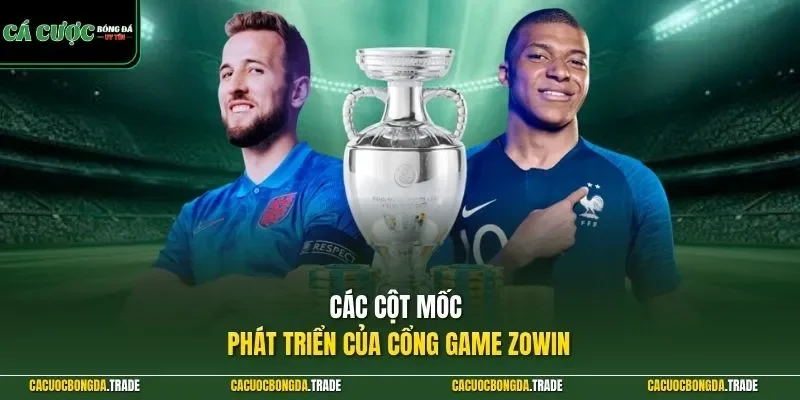 Các cột mốc phát triển của cổng game ZOWIN