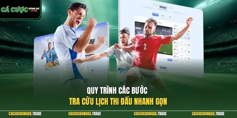Quy trình các bước tra cứu lịch thi đấu nhanh gọn 